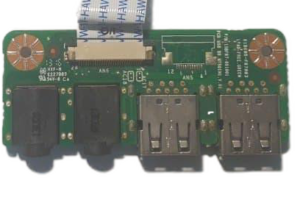 Плата с USB разъемами+AUX для ноутбука DNS MT50IN1 (158fr7-fr7a03)
